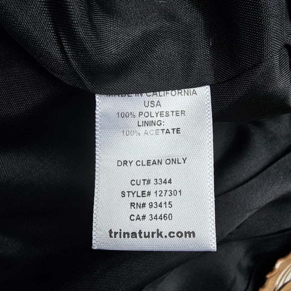 Trina Turk Floral Print Peplum Top - Short Sleeve, Summer Fall Office, Size XS - Picture 10 of 10